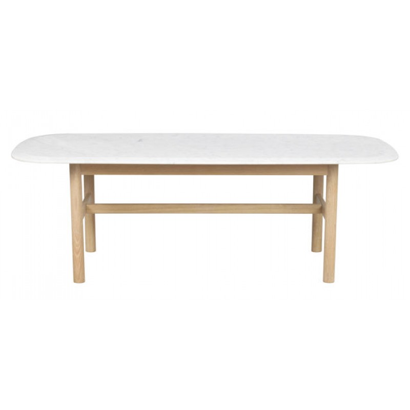 RO Hammond Coffee Table 135x62 Marble White/Whitewash